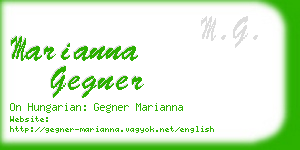 marianna gegner business card